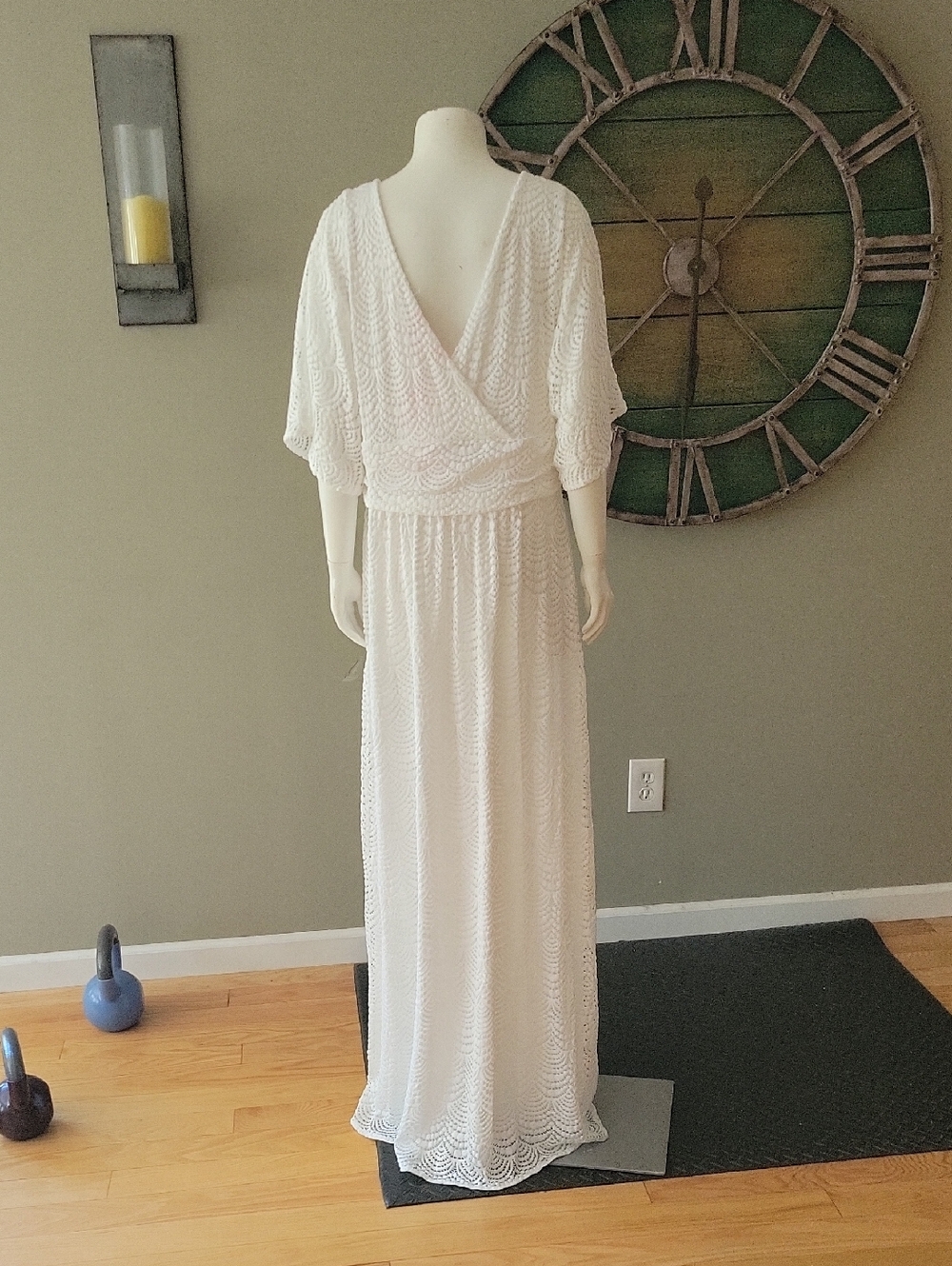 Lilly Pulitzer Parigi Elbow Sleeve Lace Maxi Dress In Resort White - Picture 12 of 16